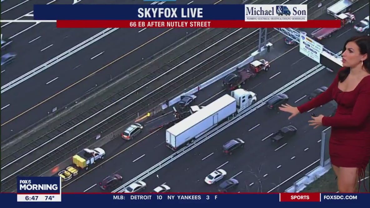 Multi-vehicle crash on I-66